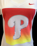 Nike Women's Philadelphia Phillies Baseball MLB White Slim Fit Shirt