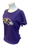 Nike Women's Baltimore Ravens Ray Lewis #52 NFL Purple Slim Fit Shirt Size Large