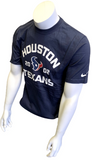 Nike NFL Team Apparel Men's Houston Texans 2002 Navy Short Sleeve Shirt Size M