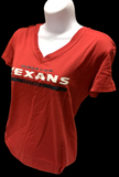 Nike Dri Fit Women's Houston Texans Football Red Short Sleeve Shirt NFL T-Shirt