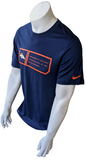 Nike Dri-Fit Men's Denver Broncos Engineered NFL Navy Short Sleeve Shirt Size S