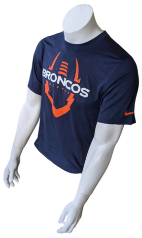 Nike Dri-Fit Men's Football Denver Broncos Navy Short Sleeve Shirt Siz –  Surplus Select