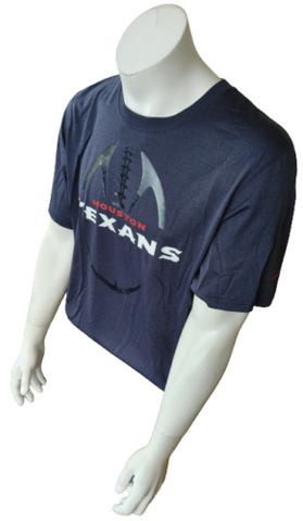 Nike Dri-Fit Men's NFL Houston Texans Football Navy Short Sleeve Shirt Size L