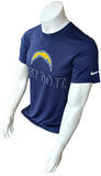 Nike Dri-Fit Men's Los Angeles Chargers Just Do It Navy Football Shirt Size S