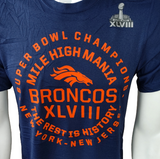 Nike Dri-Fit Men's Denver Broncos XLVIII Super Bowl Champions Navy Error Shirt