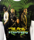 Men's The Black Eyed Peas Graphic Black Short Sleeve Shirt Size Large