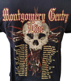 Anvil Men's Montgomery Gentry Live Concert Black Short Sleeve Shirt Size Large