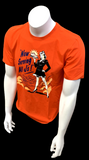 Nike Jordan Men's Now Serving All J's Orange Short Sleeve Shirt Size Medium