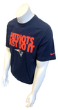 Nike Men's New England Patriots Just Do It NFL Football Navy Shirt Size Large