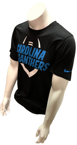 Nike Dri Fit Men's Carolina Panthers Black Short Sleeve Shirt NFL T-Shirt