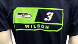 Nike Dri Fit Men's Seattle Seahawks Russell Wilson 3 Navy Short Sleeve NFL Shirt