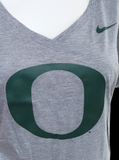 Nike Women's NCAA University Of Oregon Ducks Gray Slim Fit Shirt Size X-Large