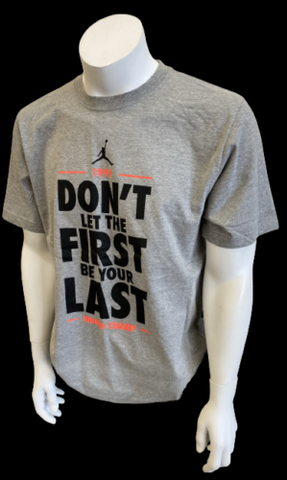 Nike Jordan Men's Don't Let The First Be Your Last 1991 World Champ Gray Shirt L