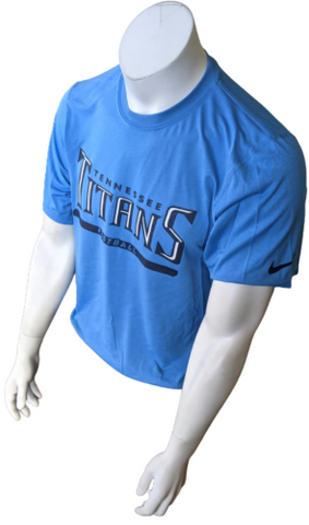 Nike NFL On Field Apparel Men's Dri-Fit Tennessee Titans Blue Shirt Size Medium