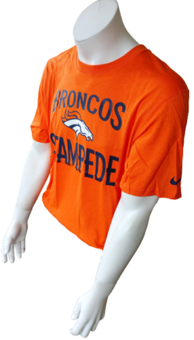 Nike Dri-Fit Men's Denver Broncos Stampede Orange Short Sleeve Shirt Size Large