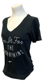 Nike Women's Dri-Fit In It For The Endorphins Graphic Black Shirt Size Small