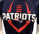 Nike Dri Fit Men's New England Patriots Football Navy Short Sleeve Shirt NFL