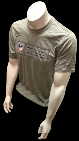 Nike Dri Fit Men's NFL Football Gray Shirt Short Sleeve T-Shirt