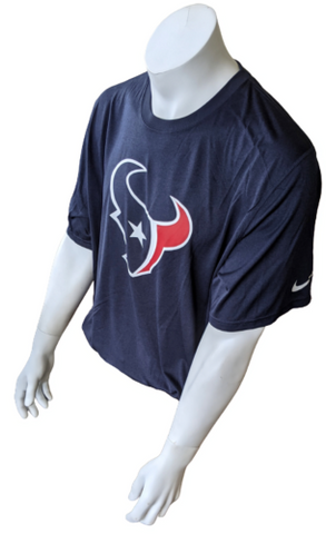 Nike Dri-Fit Men's Houston Texans NFL Navy Short Sleeve Shirt Size X-Large