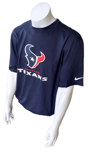 Nike NFL Team Apparel Men's Houston Texans Navy Short Sleeve Shirt Size XXL