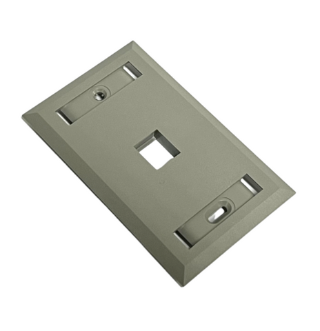 Hubbell FPL11G 1-Port Gray Premise Wiring Plate