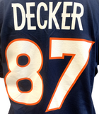 Nike Men's Denver Broncos Eric Decker #87 Navy NFL Football Shirt Size Large