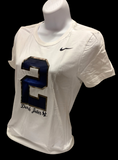 Nike Women's Derek Jeter #2 Baseball White Short Sleeve Shirt MLB T-Shirt