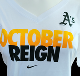 Nike Women's Oakland Athletics October Reign White Slim Fit Shirt