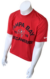 Nike NFL Team Apparel Men's Tampa Bay Buccaneers 1976 Red Short Sleeve Shirt L