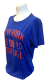 Nike Women's New York Giants Football 1925 Blue Slim Fit Shirt Size Large