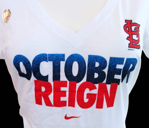 Nike Women's St. Louis Cardinals October Reign White Slim Fit