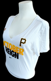 Nike Women's Pittsburgh Pirates October Reign White Slim Fit Shirt Size Large