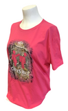 Team Realtree Women's Chicks Rule Camo Graphic Pink Shirt Size Large