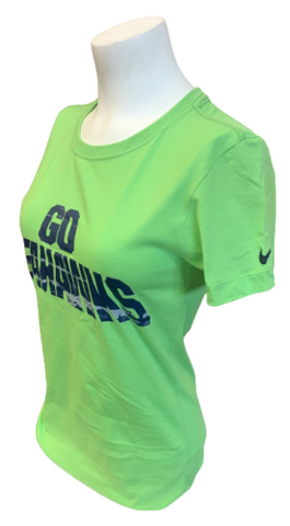 Nike Women's Seattle Seahawks "GO Seahawks" Action Green Slim Fit Shirt Small