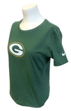 Nike Women's Green Bay Packers Aaron Rodgers #12 Green Slim Fit Shirt Size Large