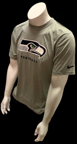 Nike Dri Fit Men's Seattle Seahawks Football Gray Short Sleeve Shirt NFL T-Shirt