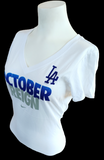 Nike Women's Los Angeles Dodgers October Reign White Slim Fit Shirt Size Small