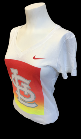 Nike Women's St. Louis Cardinals Baseball MLB White Slim Fit Shirt