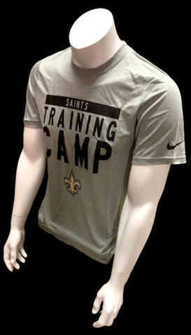 Nike Dri Fit Men's New Orleans Saints Gray Training Camp Short Sleeve NFL Shirt