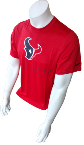 Nike Dri-Fit Men's Houston Texans Just Do It Football Red Shirt Size Small