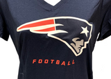 Nike Dri Fit Women's New England Patriots Navy Short Sleeve Shirt NFL T-Shirt