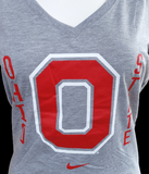 Nike Women's Ohio State Buckeyes NCAA Gray Slim Fit Shirt