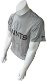 Nike Dri-Fit Men's New Orleans Saints Football NFL Gray Short Sleeve Shirt Small