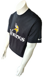 Nike NFL Team Apparel Men's Minnesota Viking Black Short Sleeve Shirt Size Large