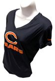 Nike Dri Fit Women's Chicago Bears Football Navy Short Sleeve Shirt NFL T-Shirt