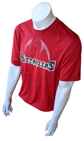 Nike Dri-Fit Men's Tampa Bay Buccaneers Football Red Short Sleeve Shirt Size L