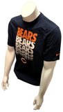 Nike NFL Team Apparel Men's Chicago Bears Navy Shirt Short Sleeve T-Shirt Large