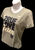 Nike Women's 2rue Love Derek Jeter Yankees Gray Short Sleeve Shirt MLB Baseball