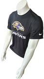 Nike Dri-Fit Men's Baltimore Ravens NFL Football Black Short Sleeve Shirt Size S