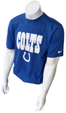 Nike NFL Team Apparel Men's Indianapolis Colts Blue Short Sleeve Shirt Size L